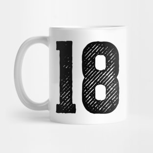 Rough Number 18 Mug